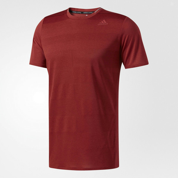 Adidas Supernova T-shirt S Short sleeve Crew neck Polyester Red