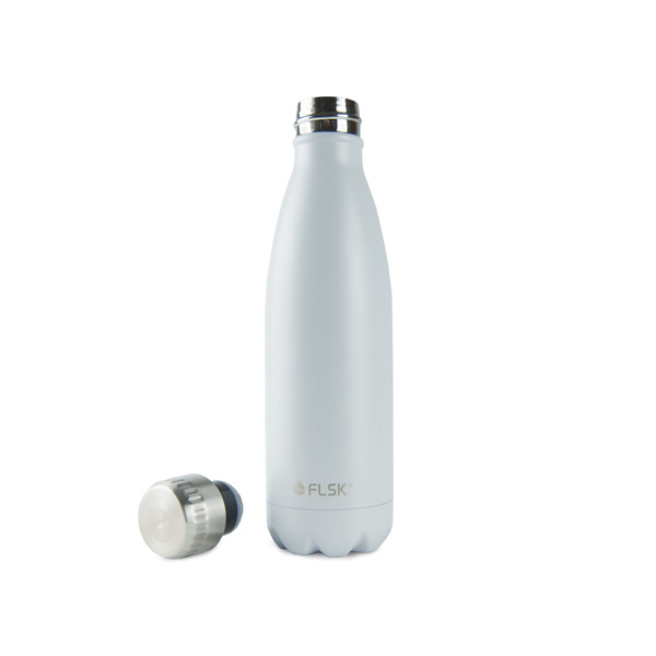 FLSK FL-500-CM-WHTE-001 500ml Edelstahl Weiß Trinkflasche