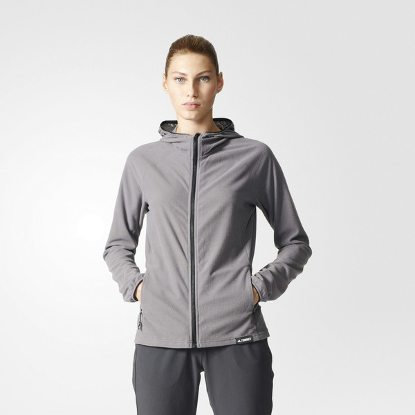 Adidas Terrex Women's fleece jacket S Elastan Grau