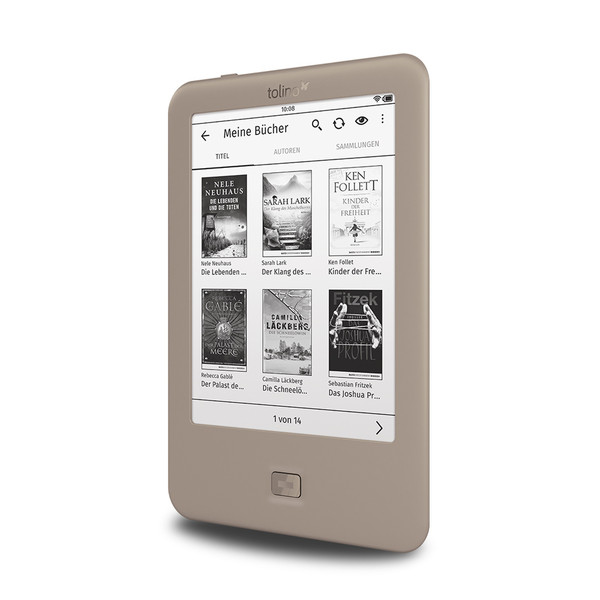 Tolino page 6" Touchscreen 4GB Wi-Fi Grey e-book reader