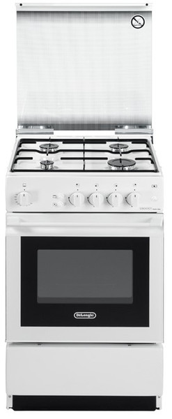 DeLonghi SGGW 554 N Отдельностоящий Gas hob A Белый кухонная плита