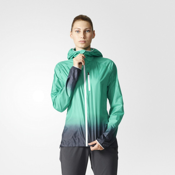 Adidas TERREX Women's shell jacket/windbreaker Полиэстер Зеленый, Серый