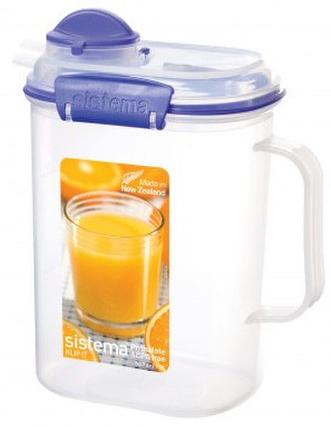 Sistema 1.5L Juice Oval Box 1.5L Blue,Translucent 1pc(s)