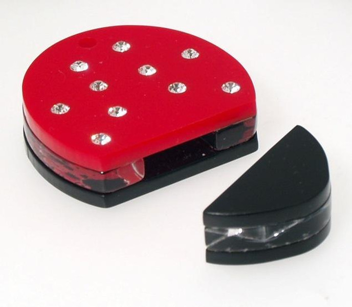 Nilox SWAROVSKY PEN DRIVE 2GB LADY BUG 2ГБ USB 2.0 Тип -A Черный, Красный USB флеш накопитель
