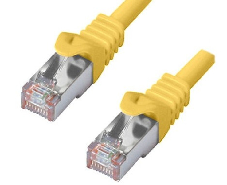 DINIC Cat6, 0.5m 0.5m Cat6 SF/UTP (S-FTP) Yellow
