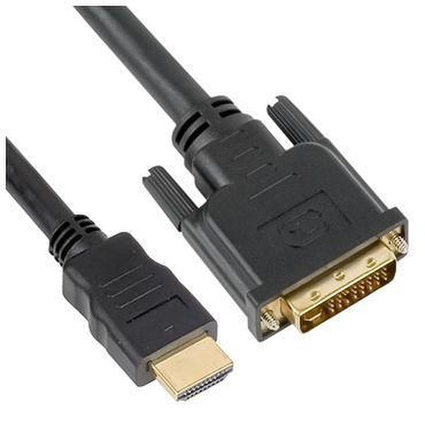 Nilox CAVO HDMI 2MT AM/DVI 24PIN BOX8 2m HDMI DVI-I Schwarz
