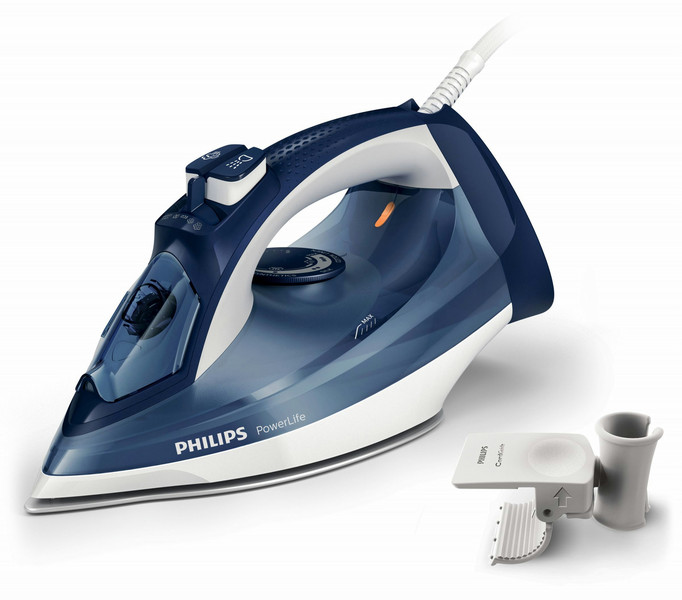 Philips PowerLife GC2994/27 Steam iron SteamGlide soleplate 2400W Blue,White iron