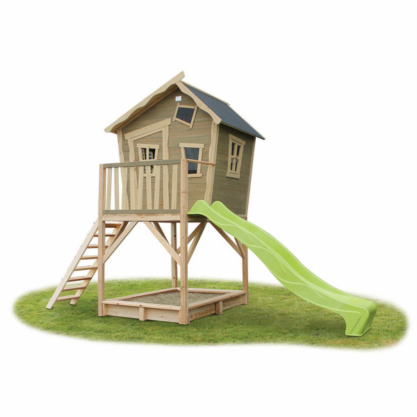EXIT Crooky 700 Playhouse on poles Green,Wood