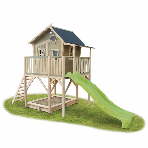 EXIT Crooky 750 Playhouse on poles Green,Wood