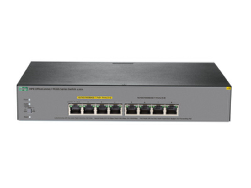 Hewlett Packard Enterprise OfficeConnect 1920S 8G PPoE+ 65W Управляемый L3 Gigabit Ethernet (10/100/1000) Power over Ethernet (PoE) 1U Серый