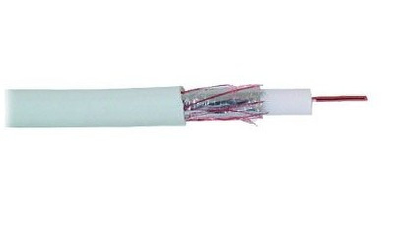 Alcasa S-146-25 25m White coaxial cable