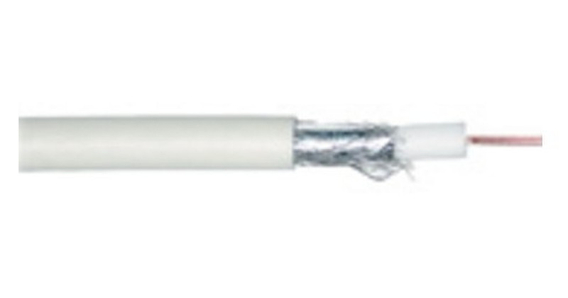 Alcasa S-Z14610 100m White coaxial cable