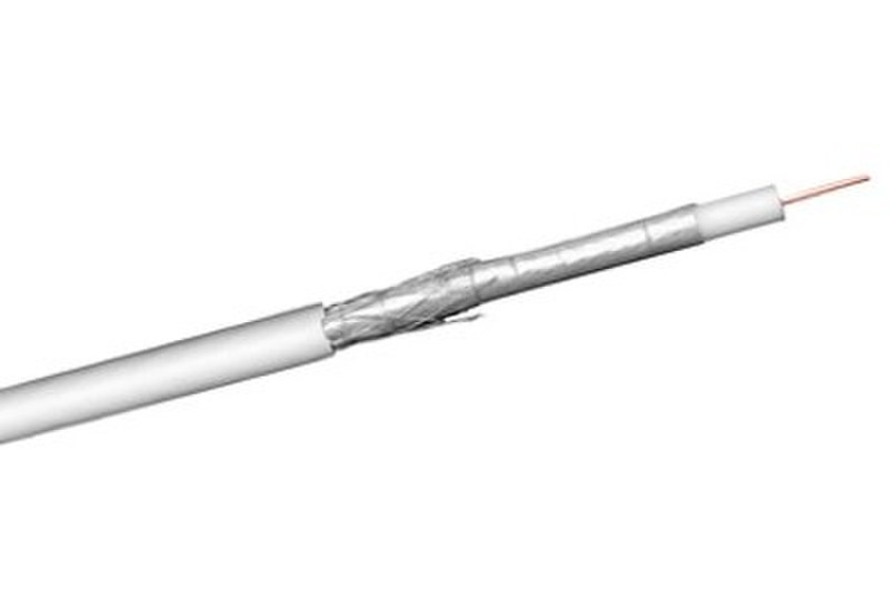 Alcasa S-1034 100m White coaxial cable