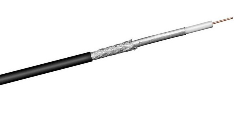 Alcasa S-1040 100m Black coaxial cable