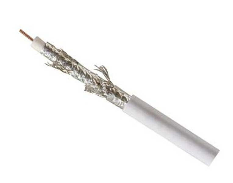 Alcasa 81200-1-100PSP 100m White coaxial cable