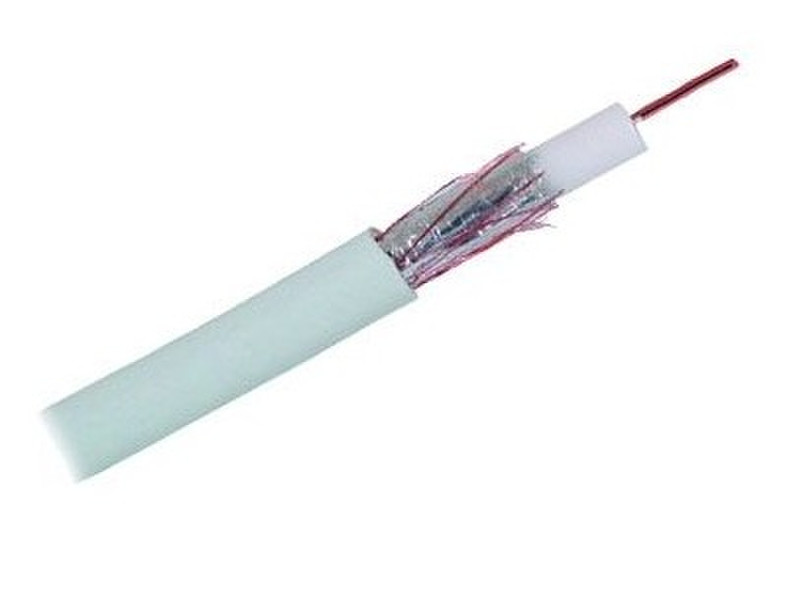 Alcasa GCT-1341 25m White coaxial cable