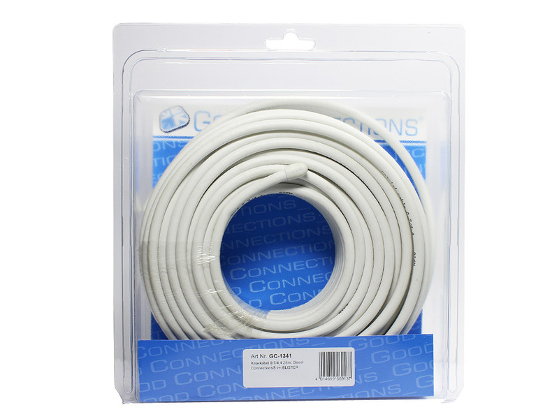 Alcasa GC-1341 25m White coaxial cable
