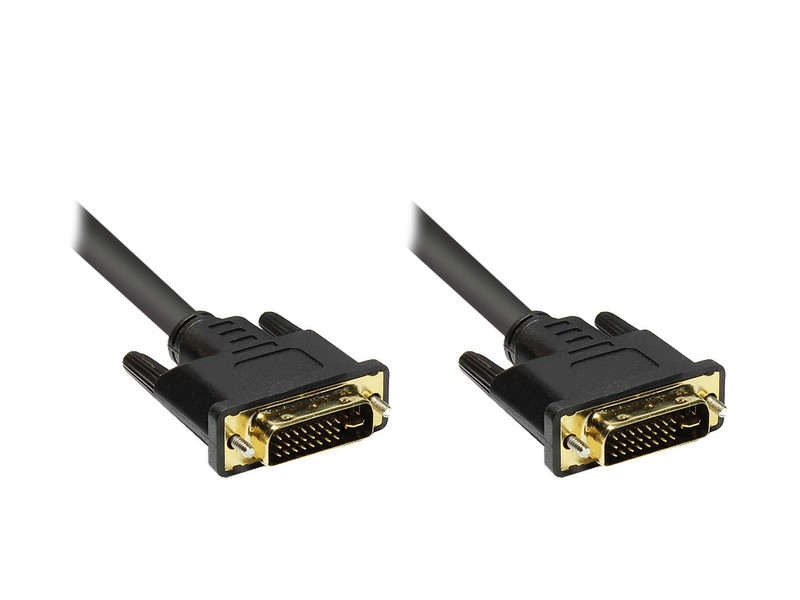 Alcasa 4310-DI02G 2m DVI-I DVI-I Black DVI cable