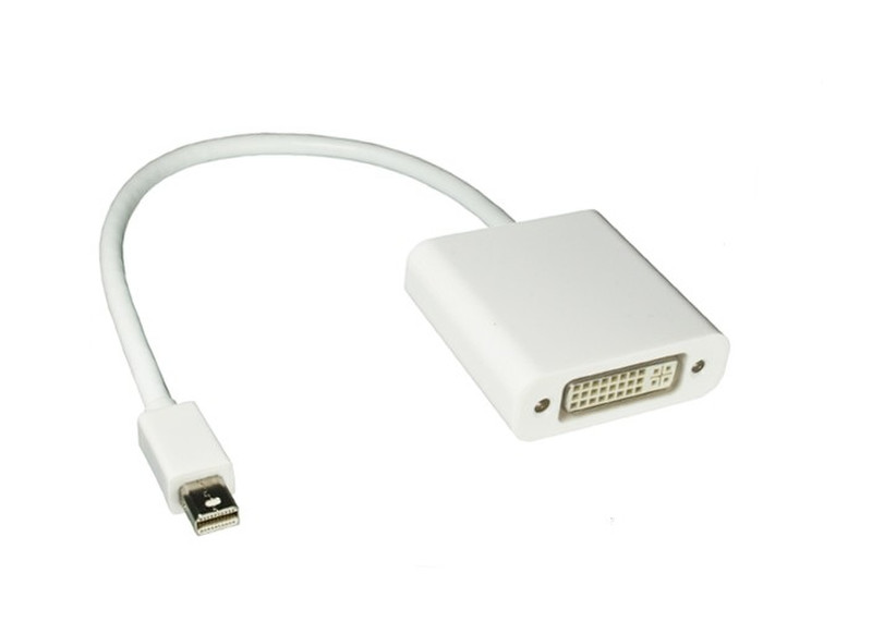DINIC MDP-DVI 0.2м Mini DisplayPort DVI Белый адаптер для видео кабеля
