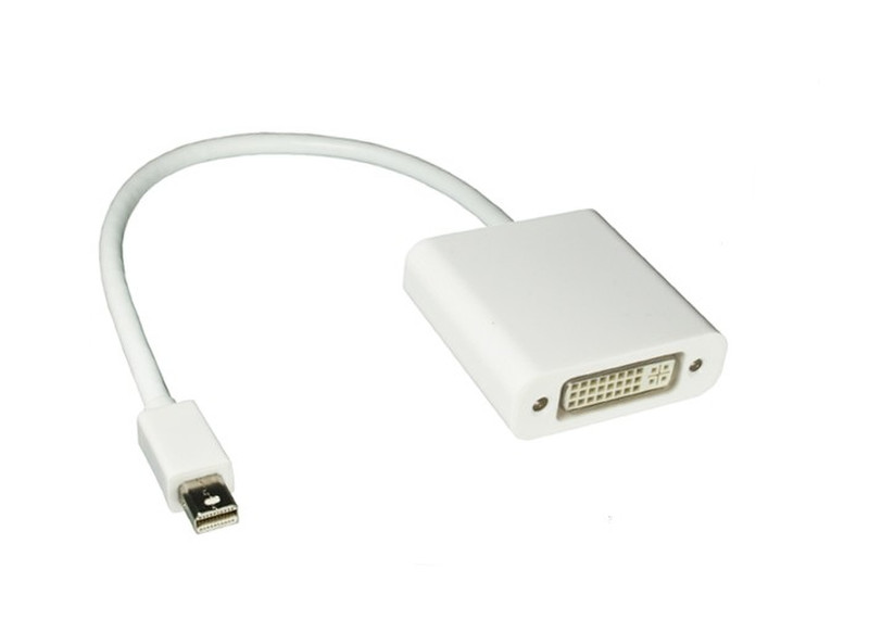 DINIC MDP-DVI 0.2m Mini DisplayPort DVI White video cable adapter