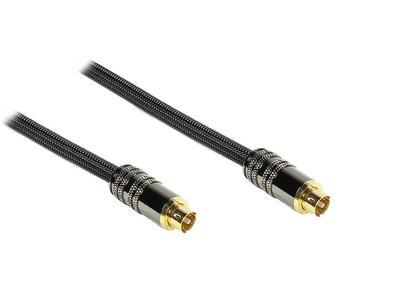 Alcasa GC-1008 10m S-Video (4-pin) S-Video (4-pin) Black S-video cable