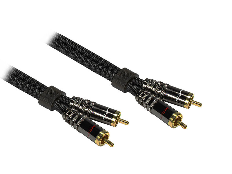 Alcasa GC-1029 10m 2 x 3.5mm 2 x 3.5mm Schwarz Audio-Kabel
