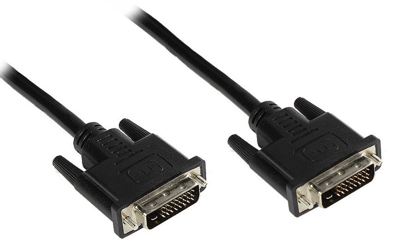 Alcasa GC-1060 1m DVI-D DVI-D Black DVI cable
