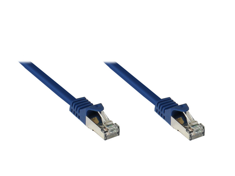 Alcasa GC-1351 0.25m Cat7 S/FTP (S-STP) Blue networking cable