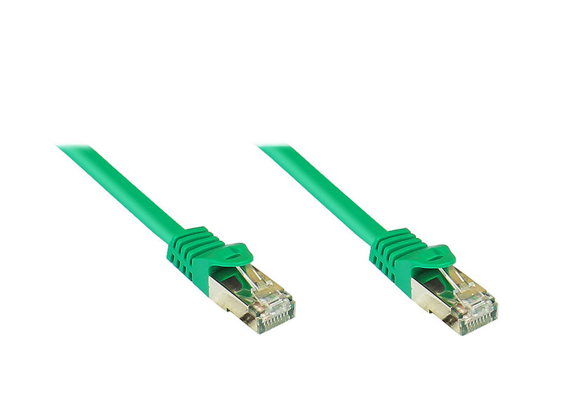 Alcasa GC-1352 0.25m Cat7 S/FTP (S-STP) Green networking cable