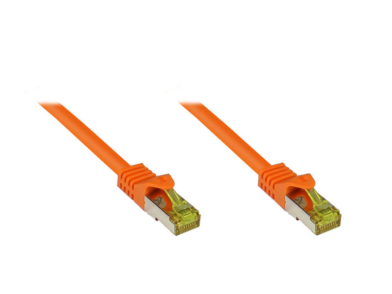Alcasa GC-1353 0.25m Cat7 S/FTP (S-STP) Orange networking cable