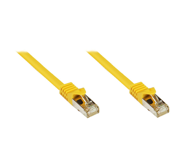 Alcasa GC-1361 0.25m Cat7 S/FTP (S-STP) Yellow networking cable