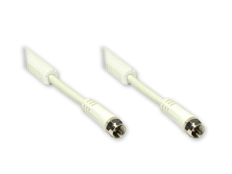 Alcasa GCT-1464 1.5m F F White coaxial cable