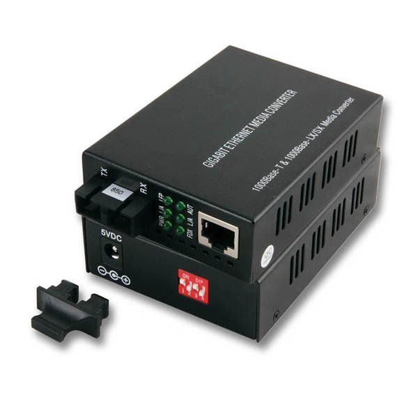 Alcasa LW-KV05 1000Мбит/с 850нм Multi-mode Черный сетевой медиа конвертор