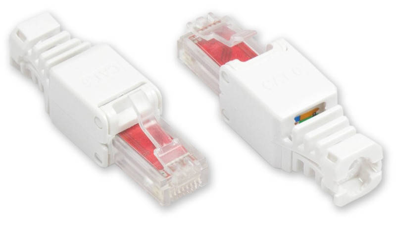 Alcasa MOD-TL01 RJ45 White wire connector