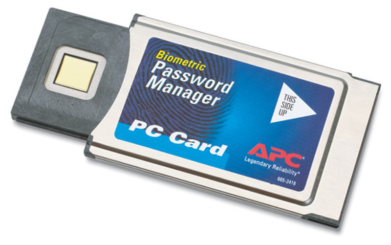 APC Touch Biometric PC Card Password Manager smart card