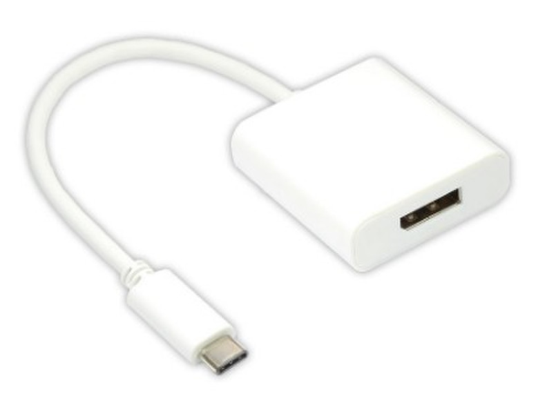 Alcasa USB-AD50 USB 3.1 C Displayport Weiß Kabelschnittstellen-/adapter