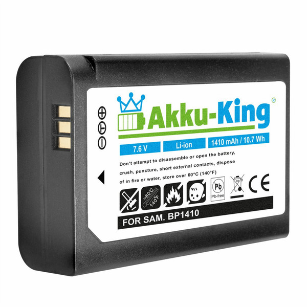 Akku-King 20111848 Lithium-Ion 1410mAh 7.6V rechargeable battery