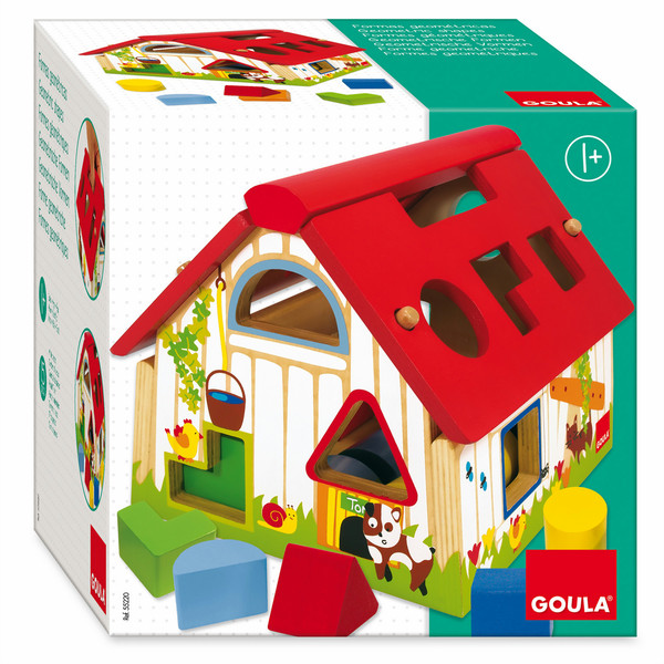 Goula Holzhaus mit geometrischen Formen