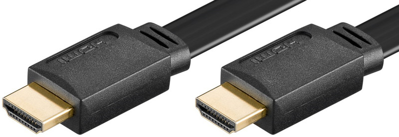 Microconnect HDM19191.5V1.4FLAT 1.5м HDMI HDMI Черный HDMI кабель