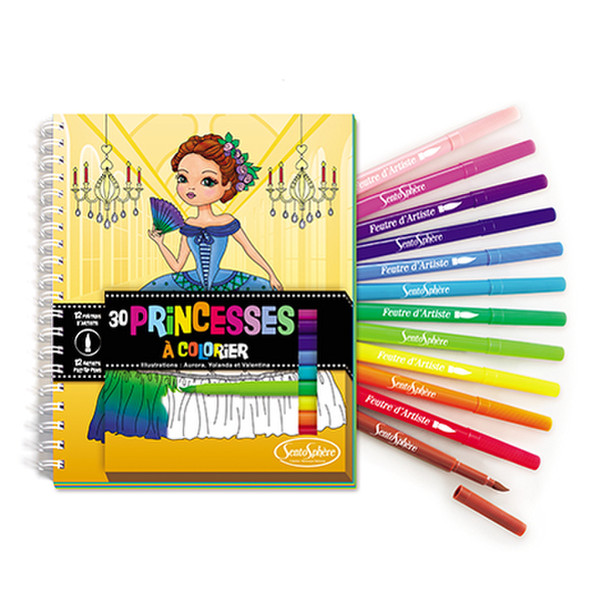 SentoSphere Princesses + Feutres Coloring book/album