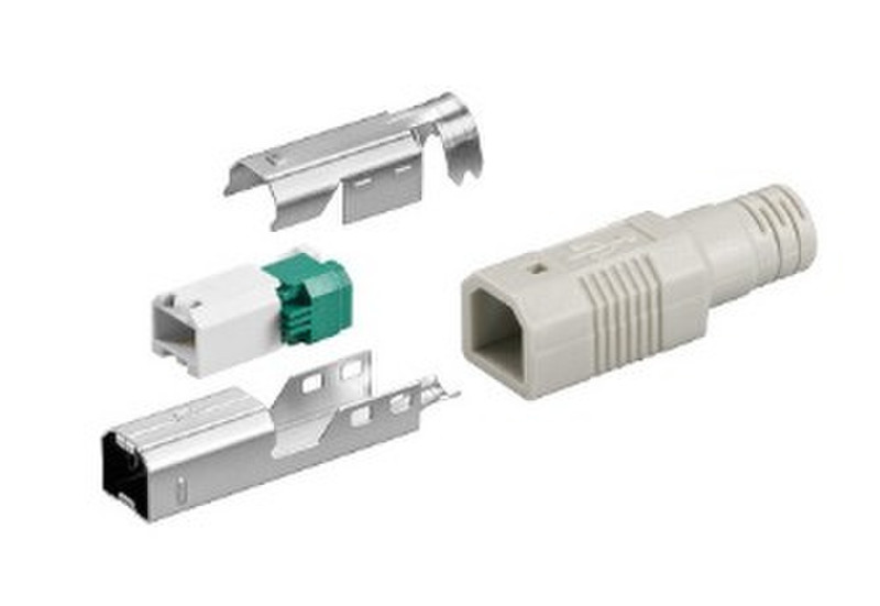 Alcasa ST-USBB USB2.0 B Серый коннектор