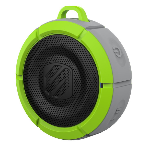 Scosche BTBBTSGY Mono portable speaker 3W Black,Green,Grey