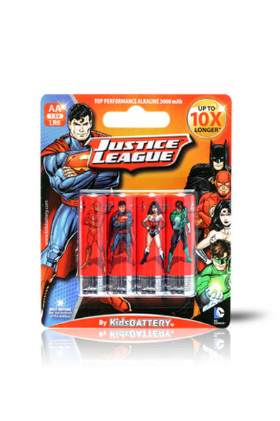 Kids Battery Justice League LR6/AA Alkaline 1.5V