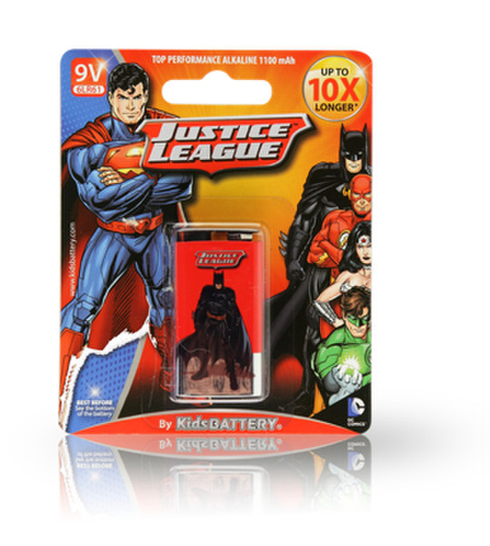 Kids Battery Justice League 9V/6LR61 Щелочной 9В