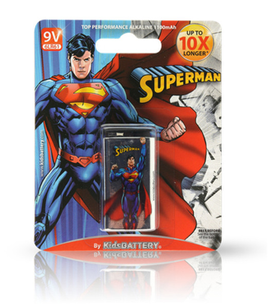 Kids Battery Superman 9V/6LR61 Alkaline 9V