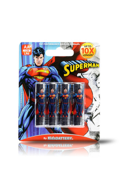 Kids Battery Superman LR6/AA Alkaline 1.5V