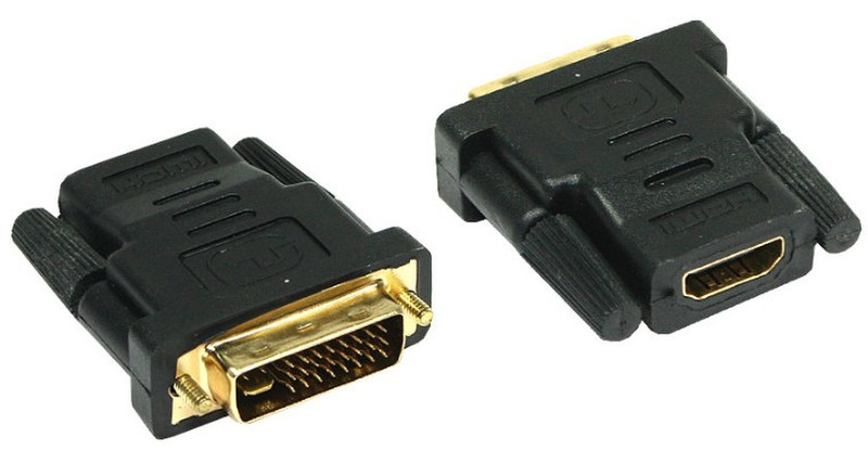 Alcasa GC-0865 DVI HDMI Черный кабельный разъем/переходник