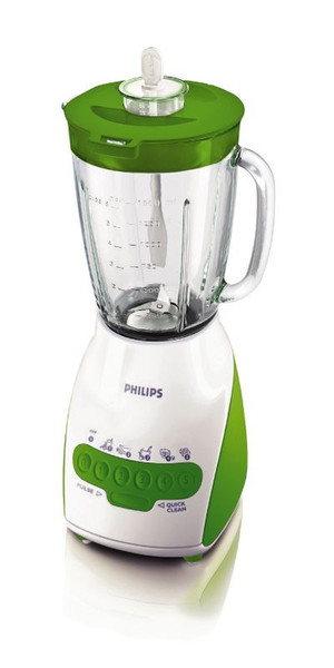 Philips HR2115/40 Tabletop blender 600W Green,White blender