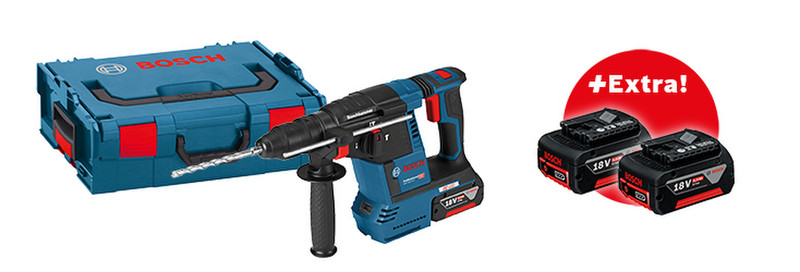 Bosch 0615990J06 425Вт 4350ударов/мин Литий-ионная (Li-Ion) 3800г cordless rotary hammer