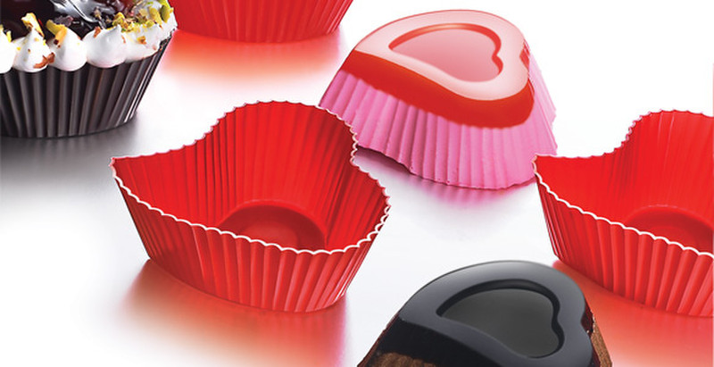 Siliconezone Heart Muffin Cups Muffin pan 6шт